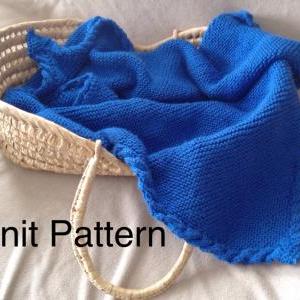 Knit Baby Blanket Pattern - Warm Baby Afghan With..