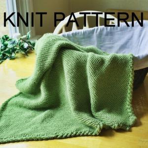 Knit Baby Blanket Pattern - Warm Baby Afghan With..
