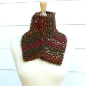 Hand Knit Scarf - Warm Winter Scarf Knitted In..