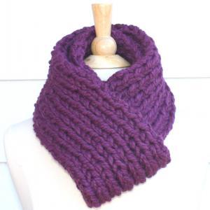 25% Off - Knitted Scarf - Soft Winter Scarf - Plum..
