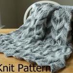 Knit Pattern - Baby Blanket Pattern - Easy Ripple..