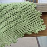 Custom Crochet Baby Blanket - Green Lightweight..