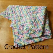 Crochet baby blanket pattern Simple shell pattern easy