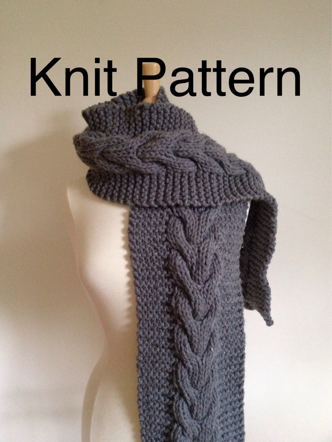 Knit Pattern Scarf Pattern Hand Knit Scarf Pattern With A Horseshoe